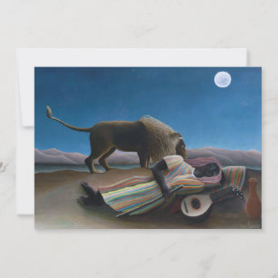 Convite Henri Rousseau - A Cigana Adormecida