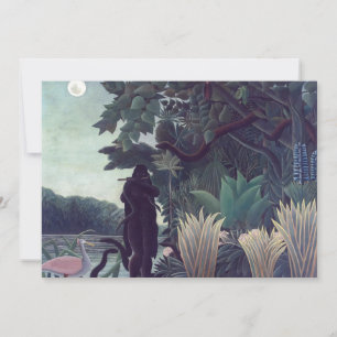 Convite Henri Rousseau - A Cobra Charmer