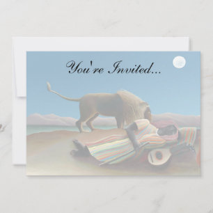 Convite Henri Rousseau - O Cigano Dormente