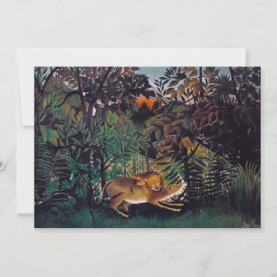 Convite Henri Rousseau - O Leão Faminto