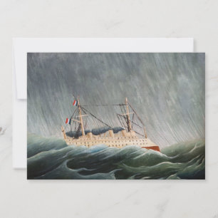 Convite Henri Rousseau - O Navio no Tempest