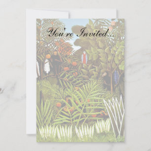 Convite Henri Rousseau - Paisagem Exótica Arte da Selva