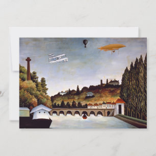 Convite Henri Rousseau - Ponte de Sèvres e colinas de Clam