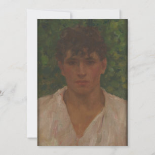 Convite Henry Scott Tuke - Retrato de um Jovem com Op