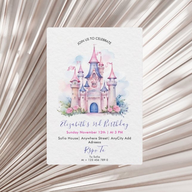 Convite Her Royal Highness Princess Birthday Party Invite (Criador carregado)