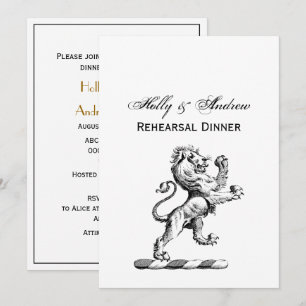 Convite Heraldic Lion Crest Emblem