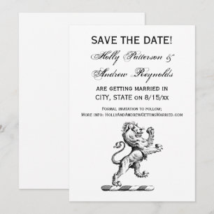 Convite Heraldic Lion Crest Emblem