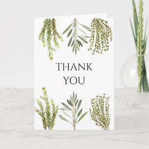 Convite Herbos Botânicos Lemons Watercolor Obrigado