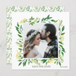 Convite Herbos Botânicos Primavera Verde Salvem a Data