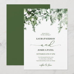 Convite Herdeiro e Romântico Ivy e Casamento Sage