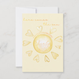 Convite Here Comes The Sun Baby Shower Invite
