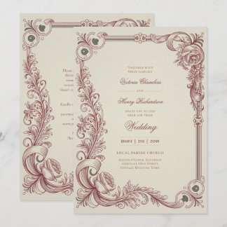 Convite Heritage | Casamento com Trabalho de Recorte Vitor