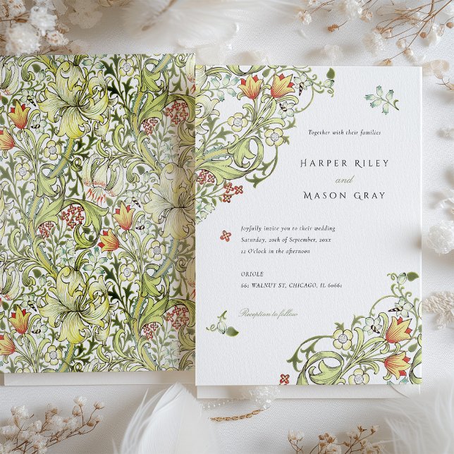 Convite Heritage Floral Elegance Invitation Suite (Criador carregado)