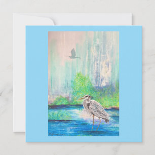 Convite Heron Azul
