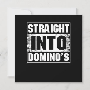 Convite Hetero em Dominoes Azulejos Puzzler Jogo Presente