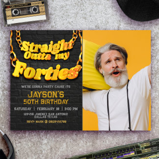 Convite Hetero fora dos meus quarenta com foto