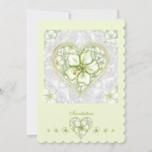 Convite Hibiscus & lace