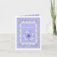 Hibiscus & lace BLUE