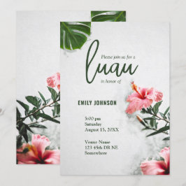 Convite Hibiscus Tropical Luau