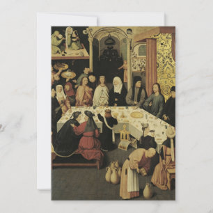 Convite Hieronymus Bosch - O Banquete Casamento em Cana