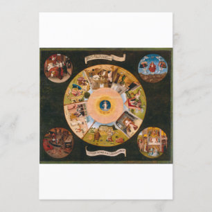 Convite Hieronymus Bosch - os sete pecados mortais e o F