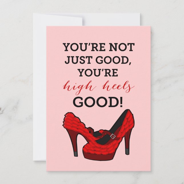 Convite High Heels Stiletto Fashion Aniversário (Frente)