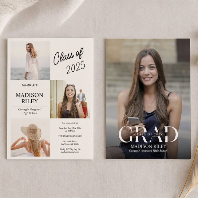 Convite High School Graduation Photo Invitation (Criador carregado)
