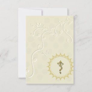 Convite hindu Ganesha do casamento indiano