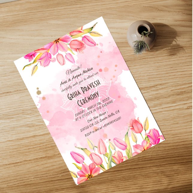 Convite Hindu House Warming Griha Pravesh (Criador carregado)