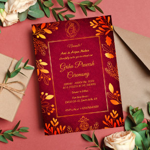 Convite Hindu House Warming Griha Pravesh