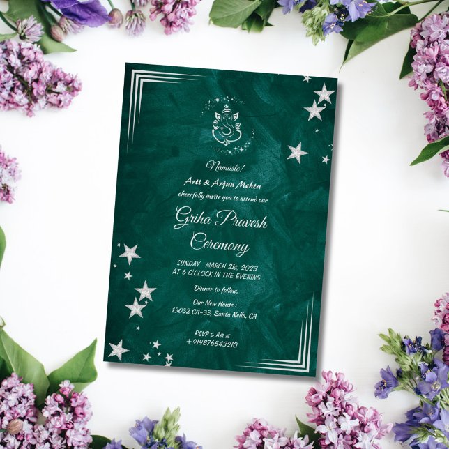 Convite Hindu House Warming Griha Pravesh (Criador carregado)