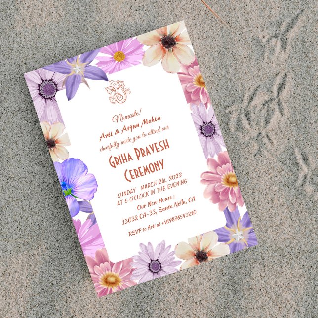 Convite Hindu House Warming Griha Pravesh (Criador carregado)