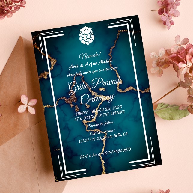Convite Hindu House Warming Griha Pravesh (Criador carregado)