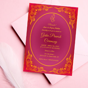 Convite Hindu House Warming Griha Pravesh