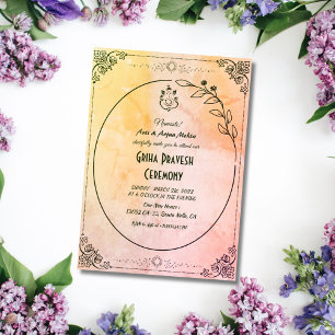 Convite Hindu House Warming Griha Pravesh