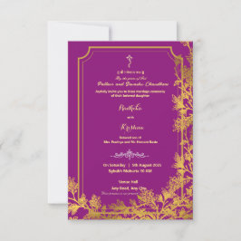 Convite hindu indiano Ganesha para casamento