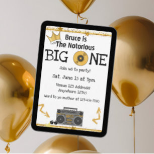 Convite Hip Hop Notório Grande UM Aniversário de 1 Ano