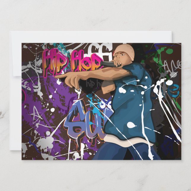 Convite Hip Hop Star (Frente)