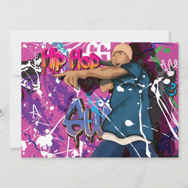 Convite Hip Hop Star (Frente)