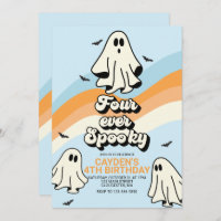 Hippie Halloween Retro Ghost Quatro Sempre Spooky