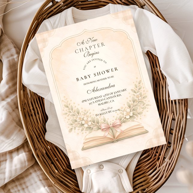 Convite História Começa Chás de Bebê (Criador carregado)