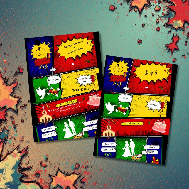 Convite história em quadrinhos do solteiro de diversão mod (Criador carregado)