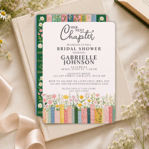 Convite História Floral Conto de Fadas Seu Próximo Capítul