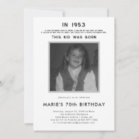 História Pop | Festa de Aniversário com Foto