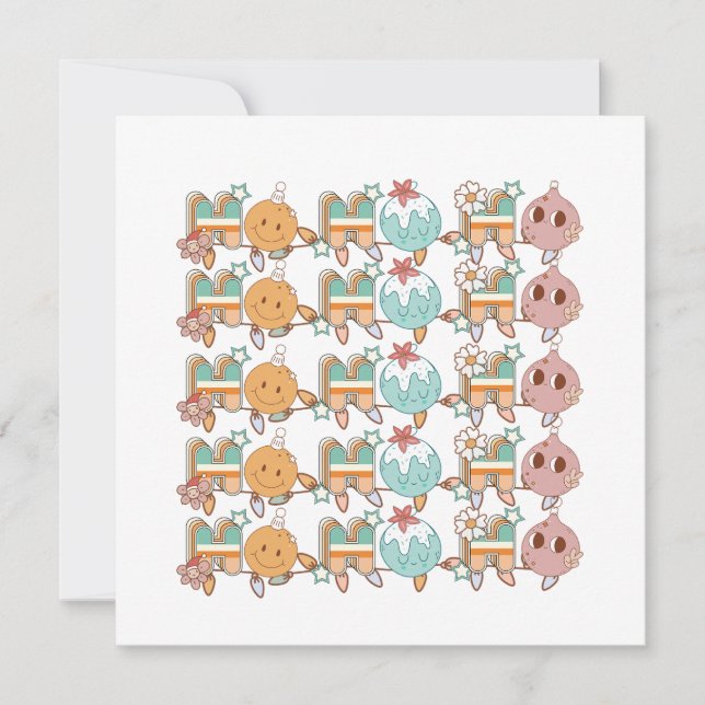 Convite HO HO HO rancho Natal (Frente)