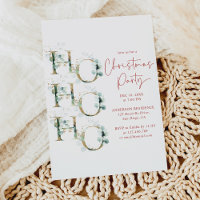 Ho Ho Red Dourado Greenery Festa de Natal