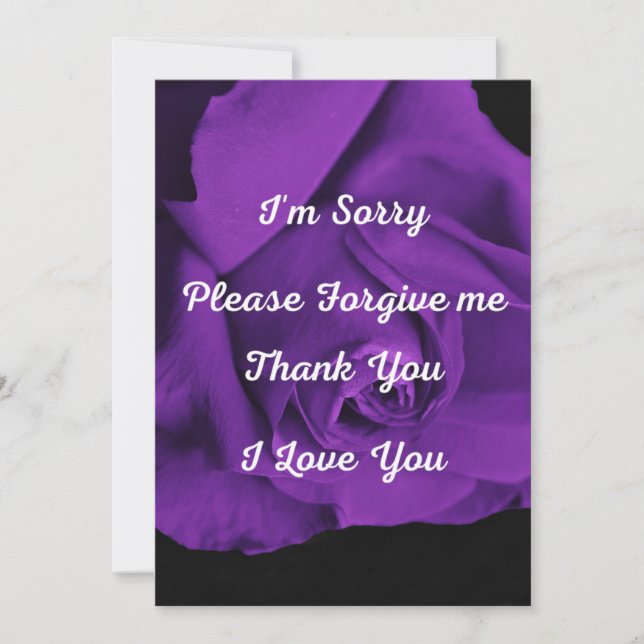 Convite Ho' oponopono ou Hawaiian Forgiveness Prayer (Frente)