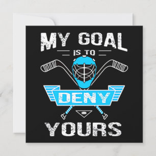 Convite Hockey Lover O Meu Objetivo É Negar O Seu