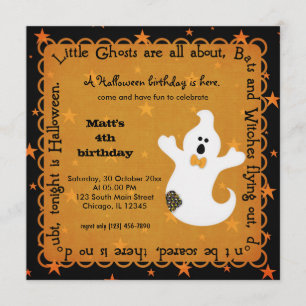 Convite Hocus Pocus Ghost Birthday