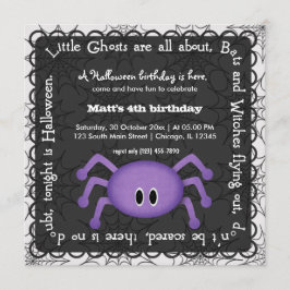 Convite Hocus Pocus Spider Birthday